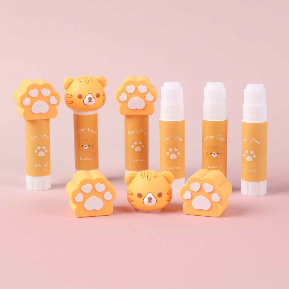 Little Tiger & Cat Paw Design Glue Stick