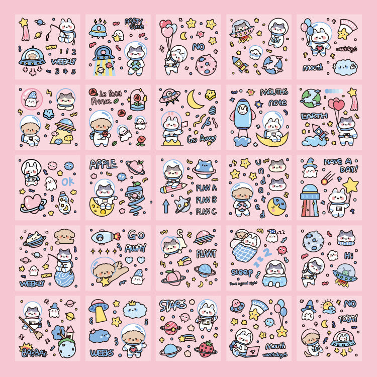 Space Bunny Stickers - Dreamy & Decorative!