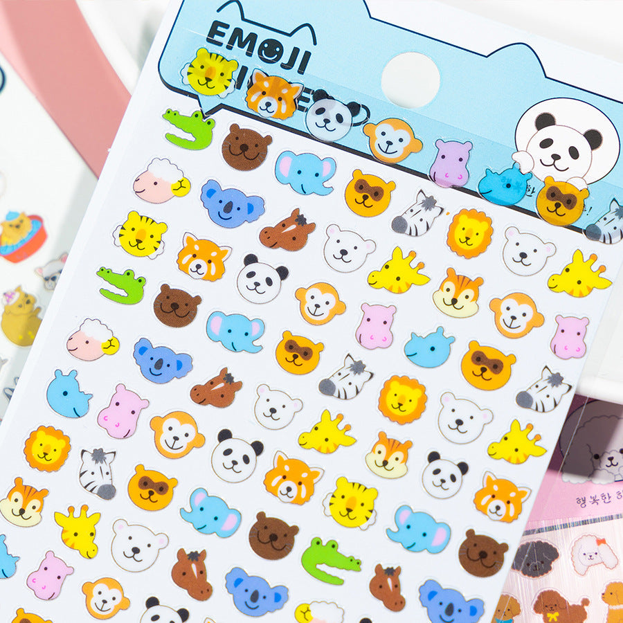 Cute Tiny Animal Emoji Fun Stickers!
