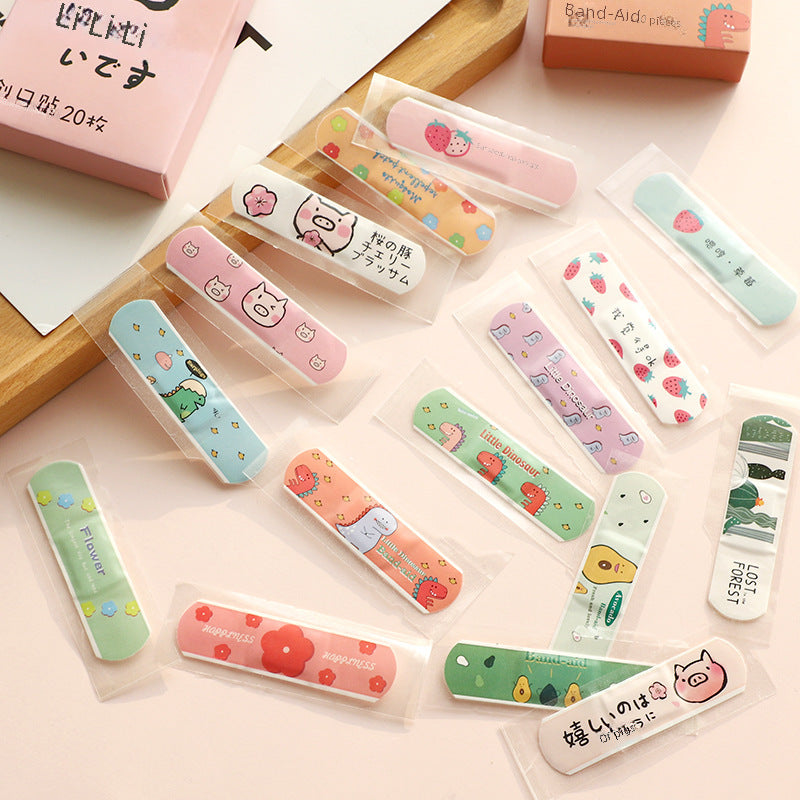 Cute Cartoon Waterproof Bandages for Kids – Skin-Friendly