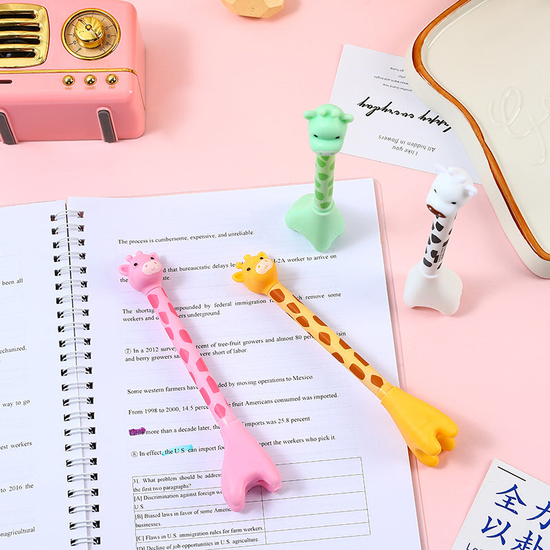 Giraffe Standing Neutral Pen | Stands on Your Desk