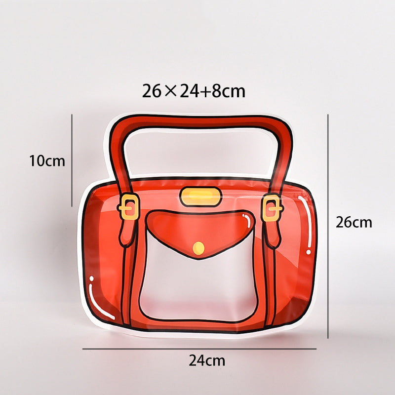 3D Cartoon Bag Shaped Zipper Candy Pouch