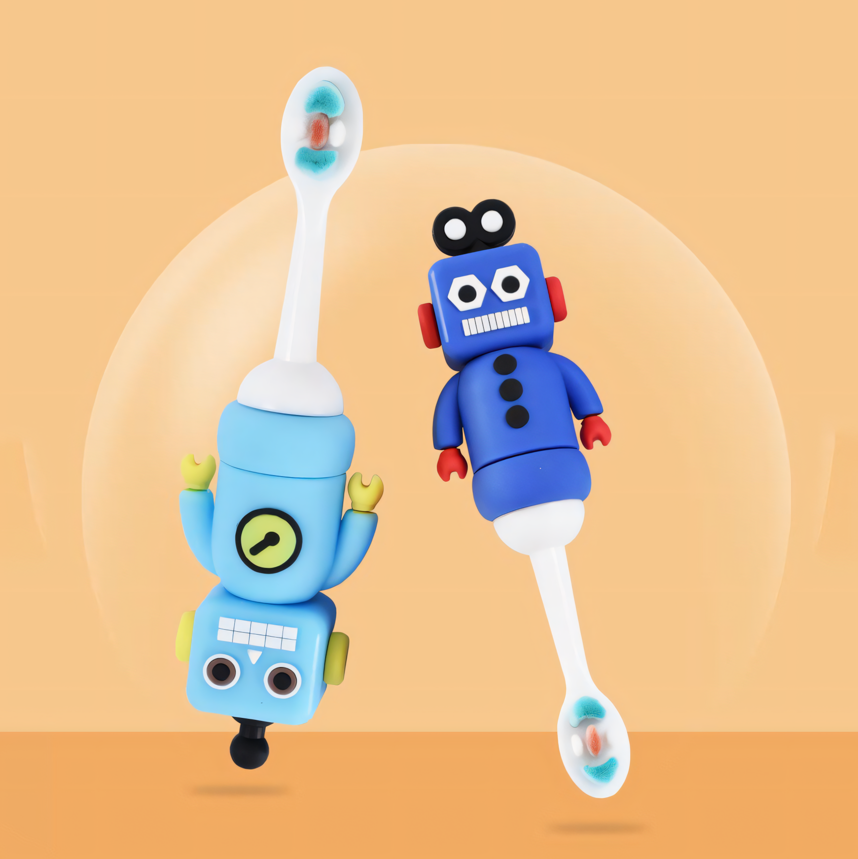 Robot Magic Soft-Bristled Toothbrush