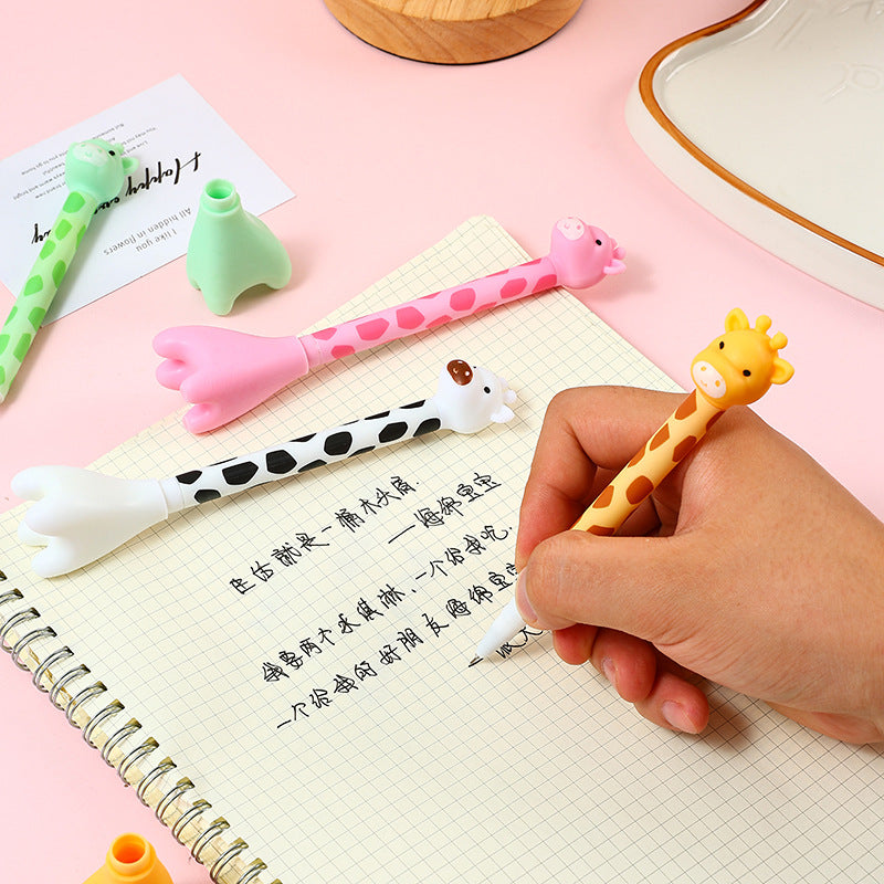 Giraffe Standing Neutral Pen | Stands on Your Desk
