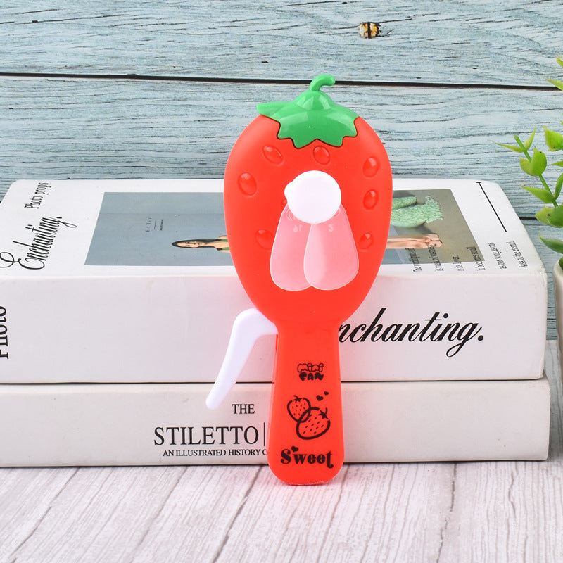 Pocket-Sized Strawberry Shaped Hand Pressure Fan