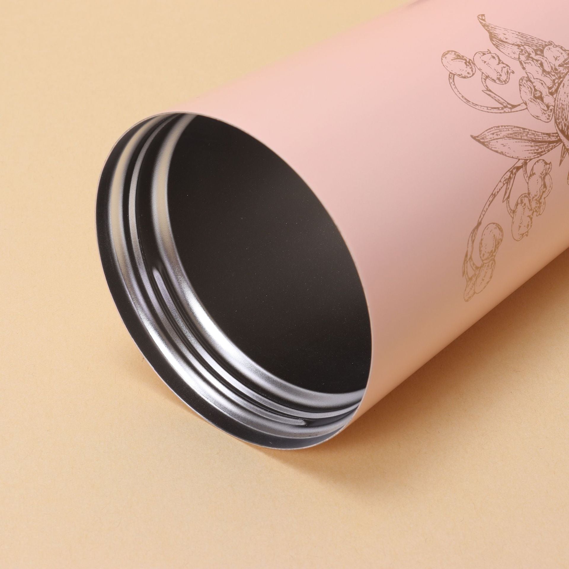 Stainless Steel Vintage Flower Style Coffee Thermos Cup 500ml