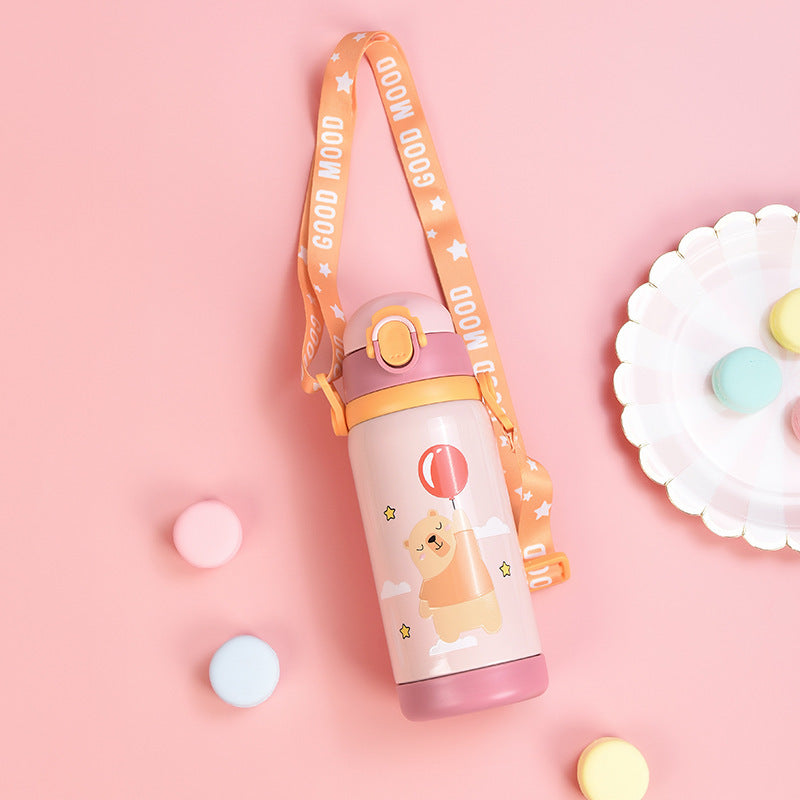 Hot or Cold, Stay Cool with Our Animal Vacuum Bottle 🐻 450ml