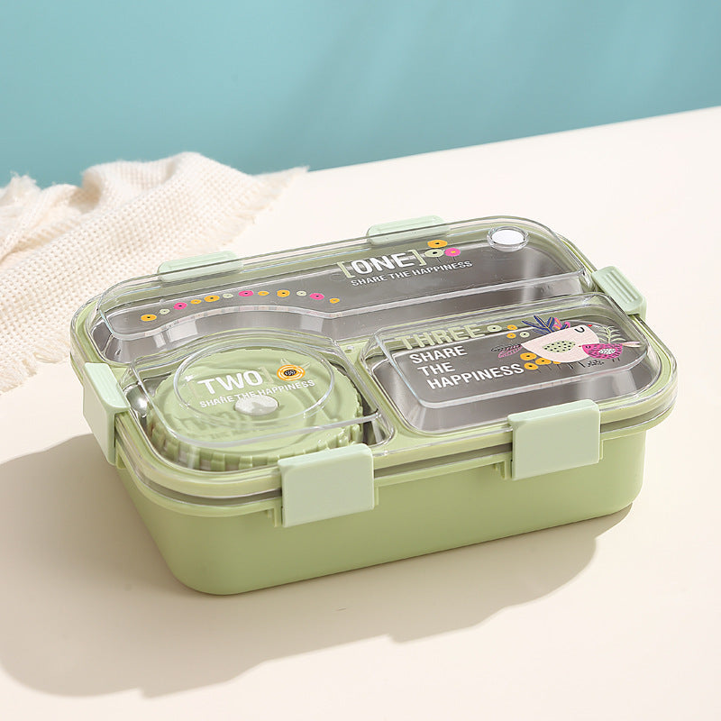 Keep It Fresh! 3-Compartment Insulated Lunch Box 700+150ml