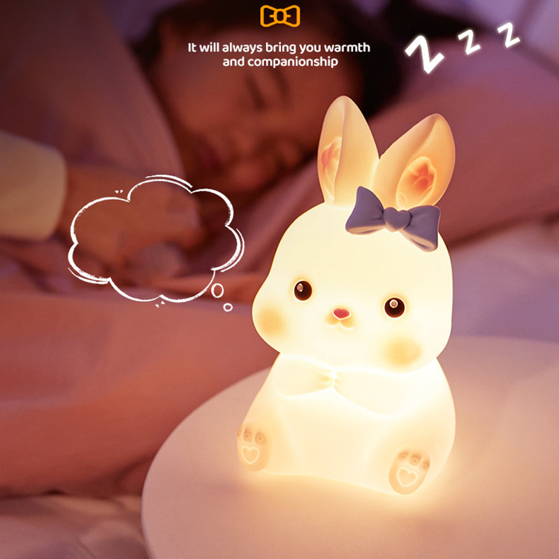 Bunny Glow LED Silicone Night Lamp – Squishy & Soft