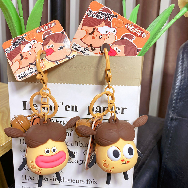 Squishy Potato King-sausage Mouth & Big Eyes Keychain
