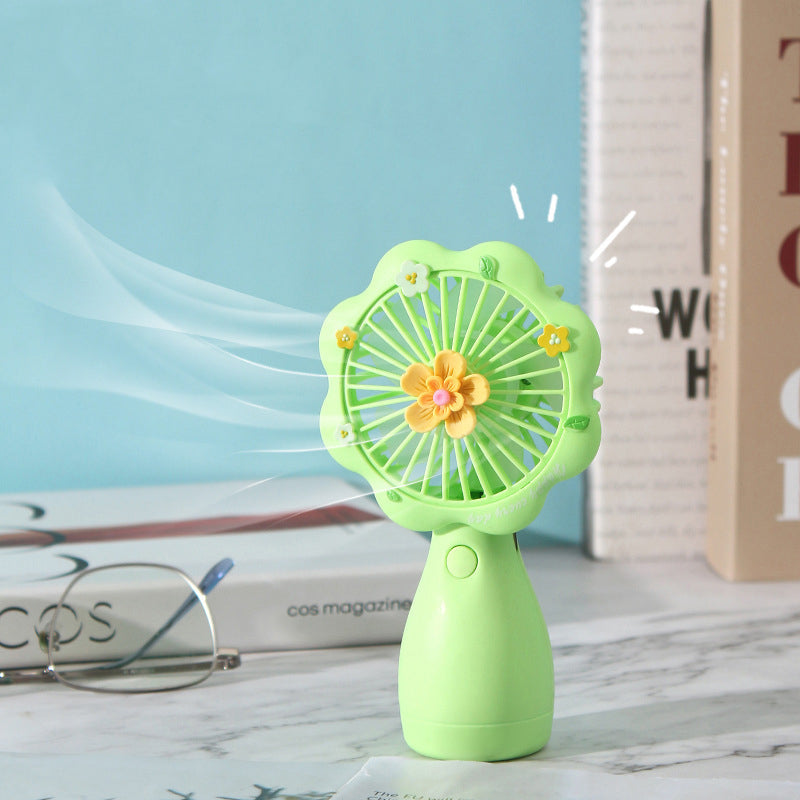 Stay Fresh & Floral with Mini Handheld Fan