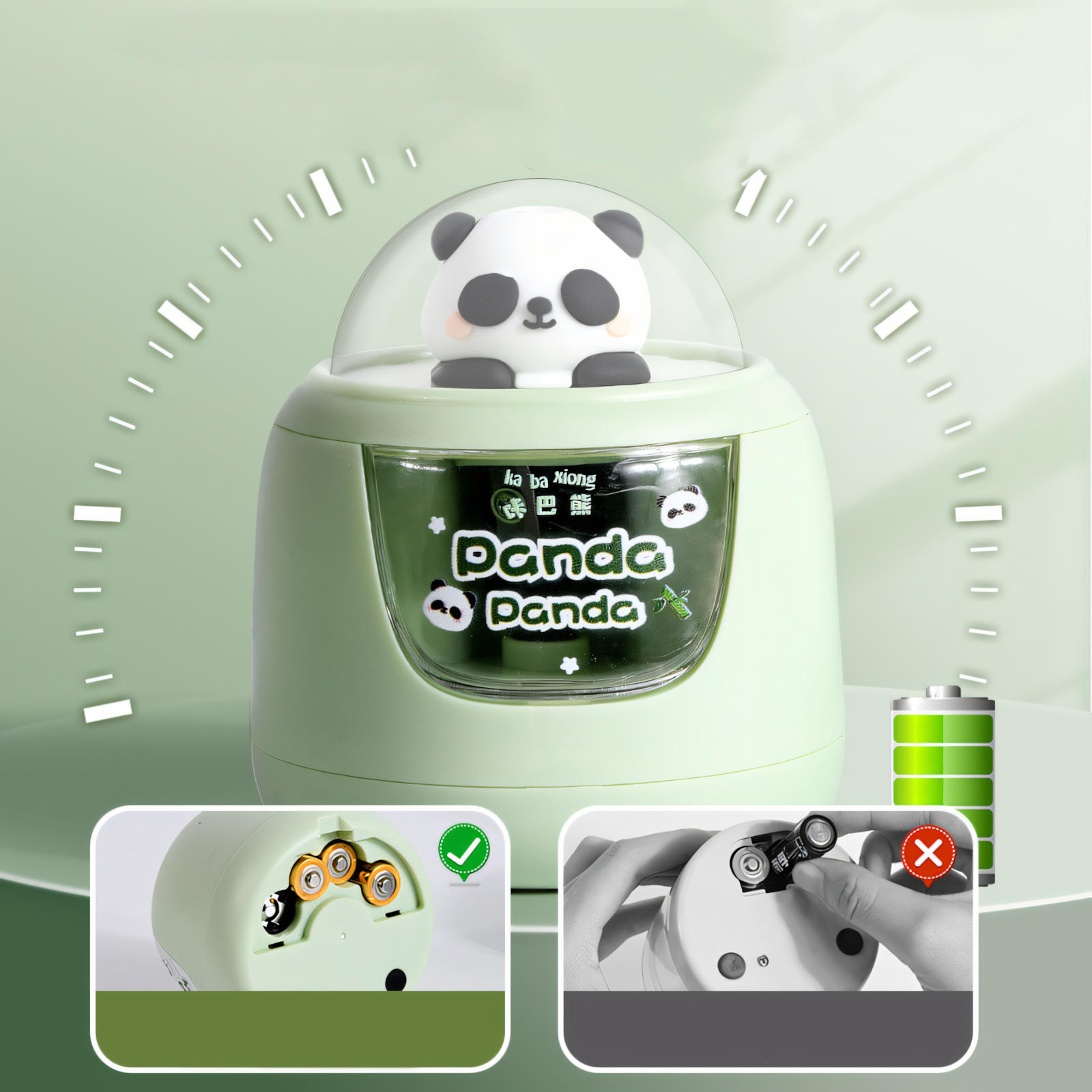 Panda Power: Automatic Electric Pencil Sharpener