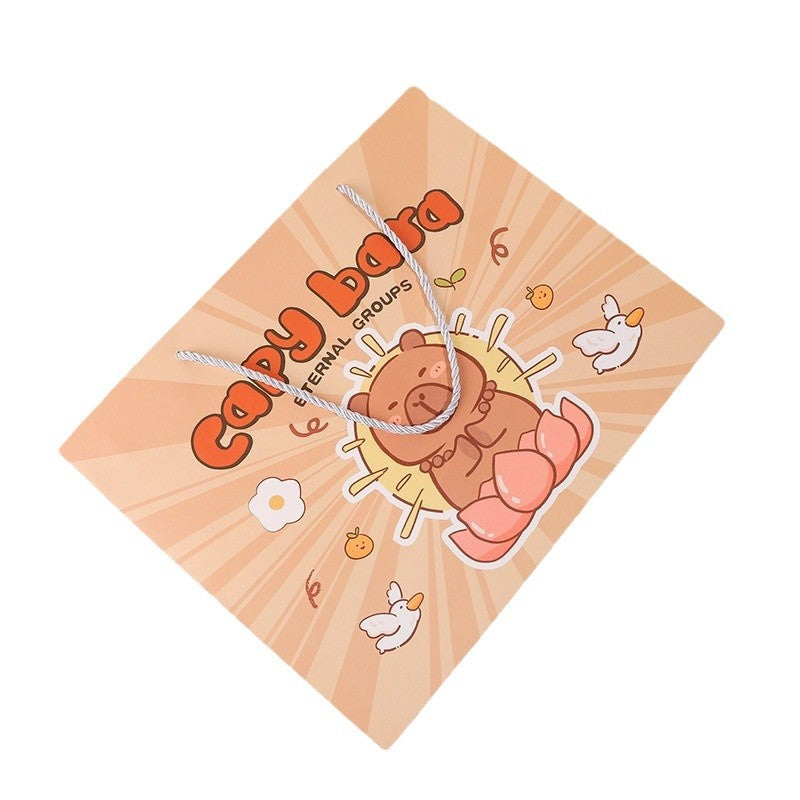 Cute Capybara Paper Gift Bag