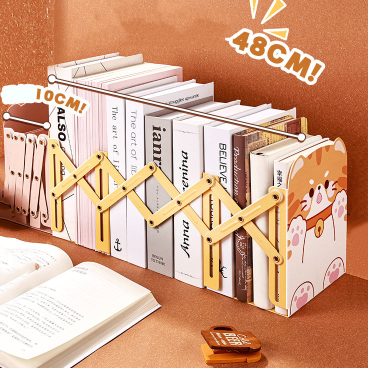 Cute Cat Adjustable Bookshelf | Book Organizer