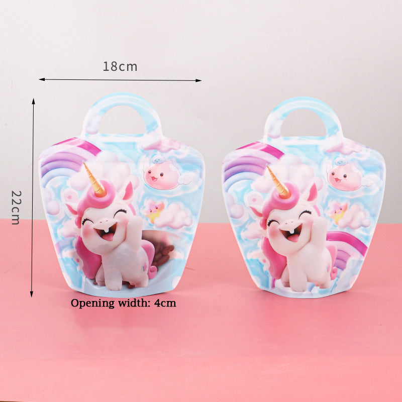 Frosted Unicorn Candy Zipper Pouch