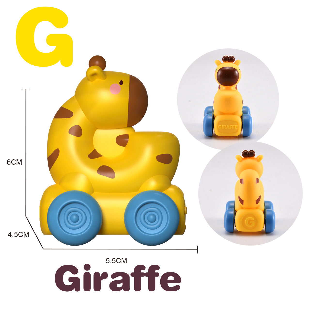 Soft Alphabet Cognitive Car Toy : A-B-C Car Ride (1 pcs Assorted)