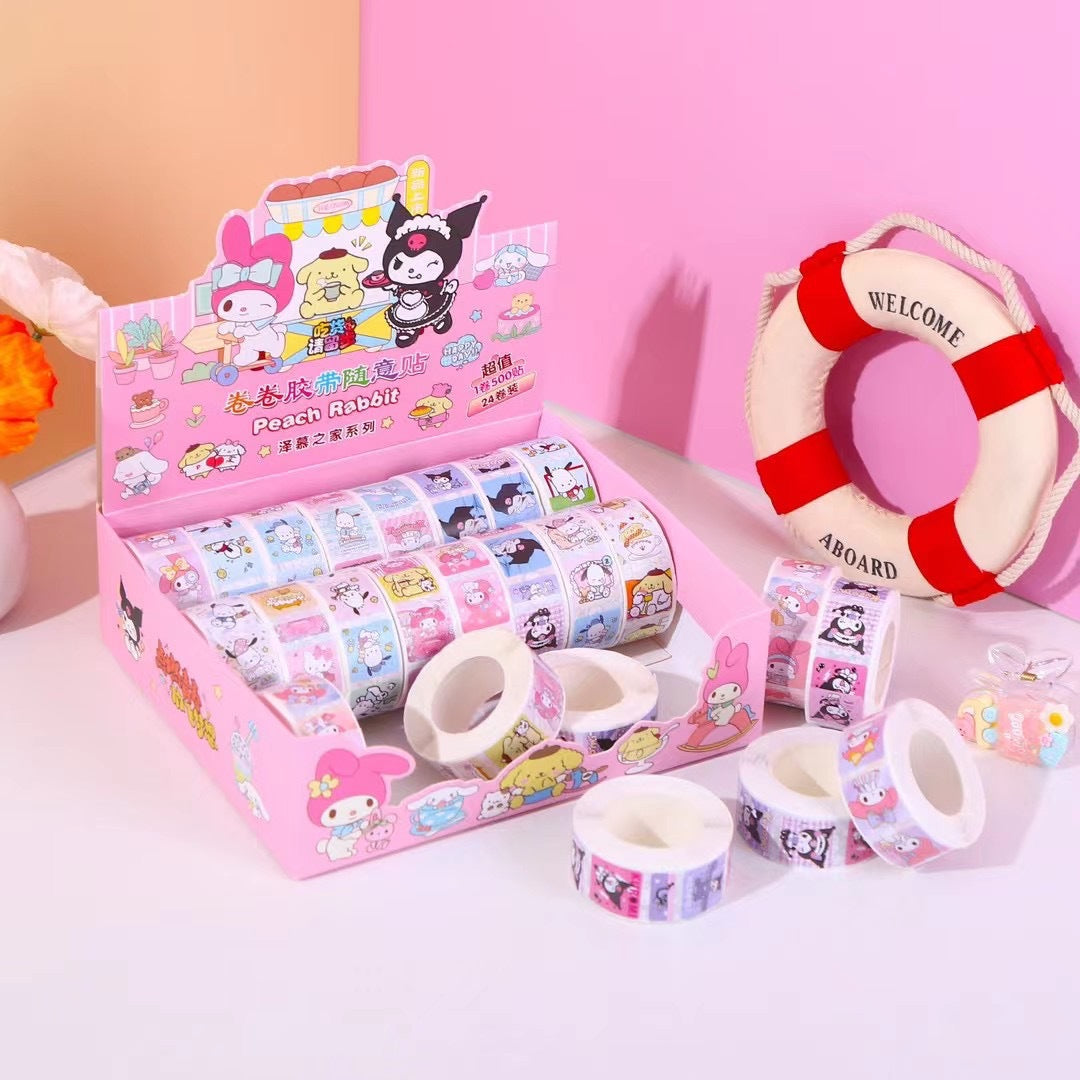 Cartoon Kawaii Washi Tape | Sticker Roll