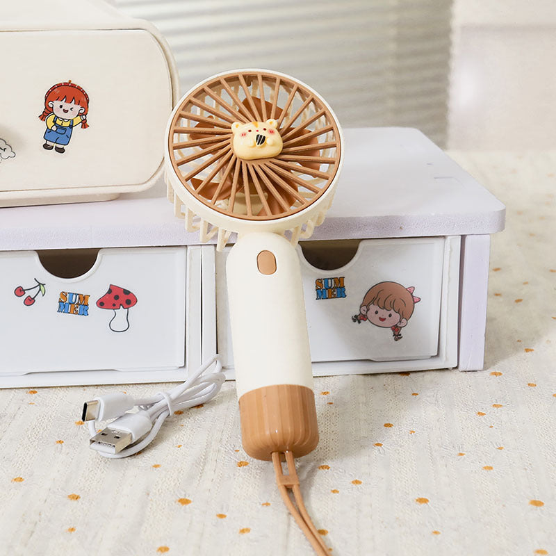 Stay Cool Anywhere! USB Rechargeable Handheld Fan
