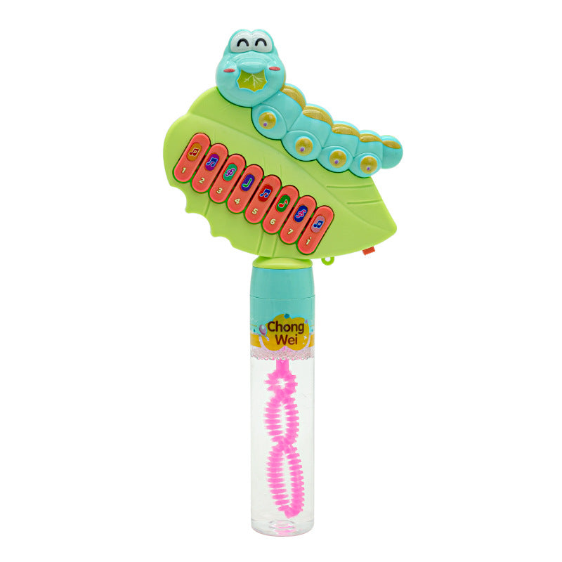 Musical Caterpillar Bubble Blower Wand