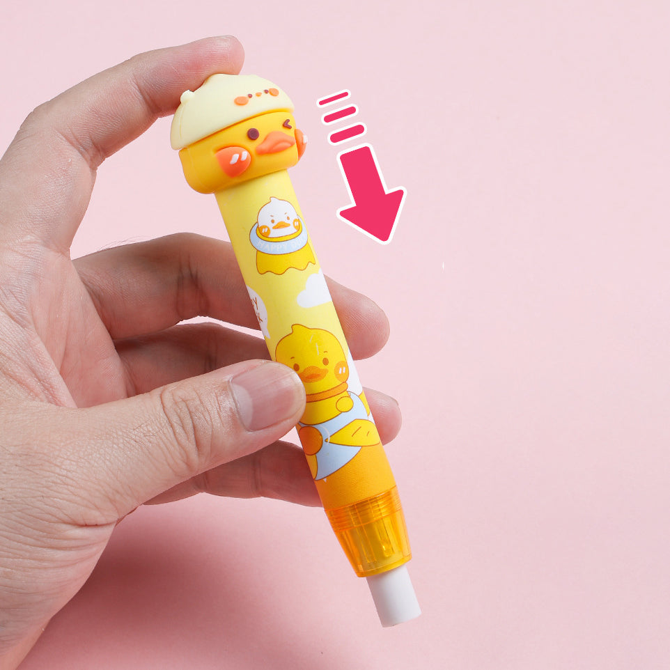 Happy Duck Retractable Sliding Eraser