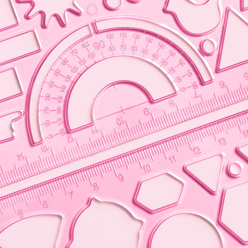Kawaii Drawing Ruler Set of 7+1
