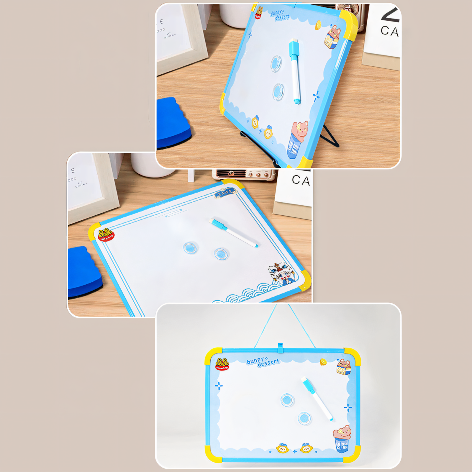 Kids' Double-Sided Magnetic Whiteboard