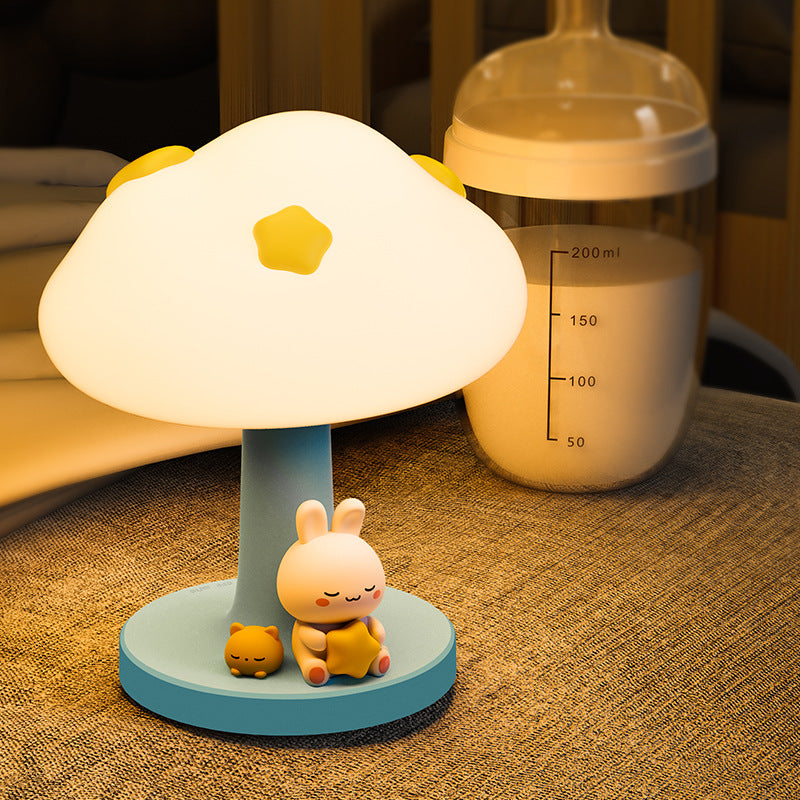 Silicone Cloud Touch LED Night Light Lamp - Perfect for Kids!