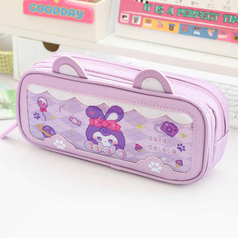 Multipurpose Magic! Double-Layer Pen-Pencil Pouch