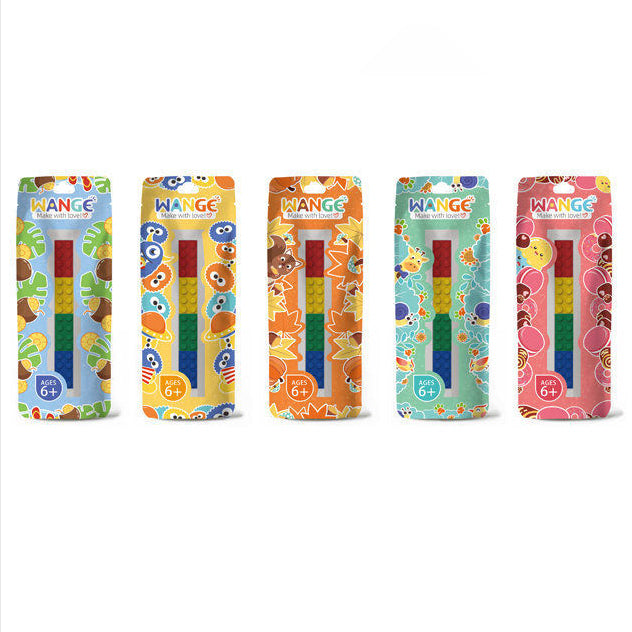 14cm DIY Bricks Design Ruler