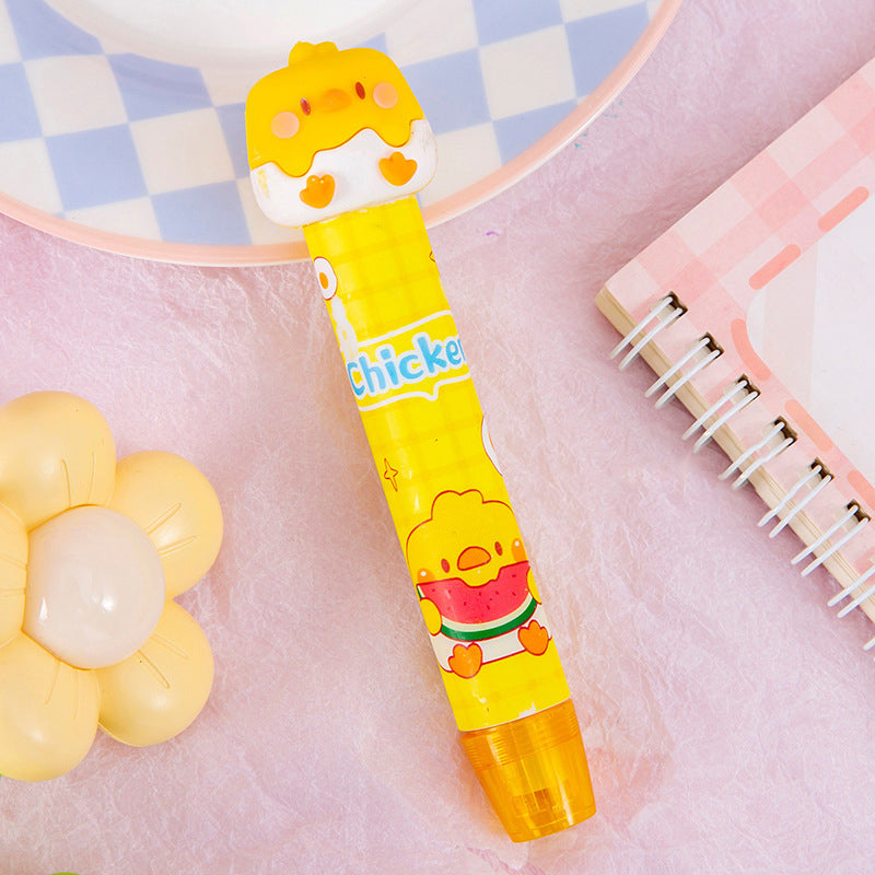 Happy Duck Retractable Sliding Eraser