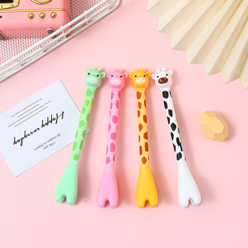 Giraffe Standing Neutral Pen | Stands on Your Desk
