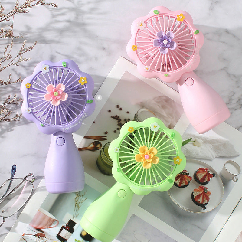 Stay Fresh & Floral with Mini Handheld Fan