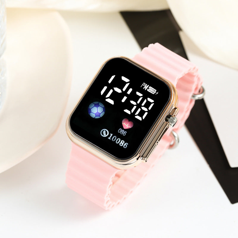 Square LED Digital Wrist Watch | Band