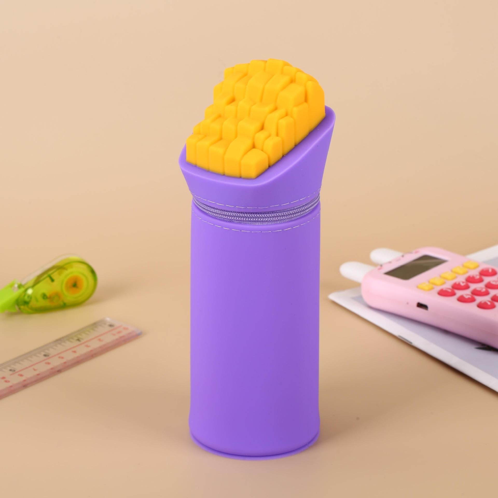 French Fries Soft Silicone Pencil Case | Pouch