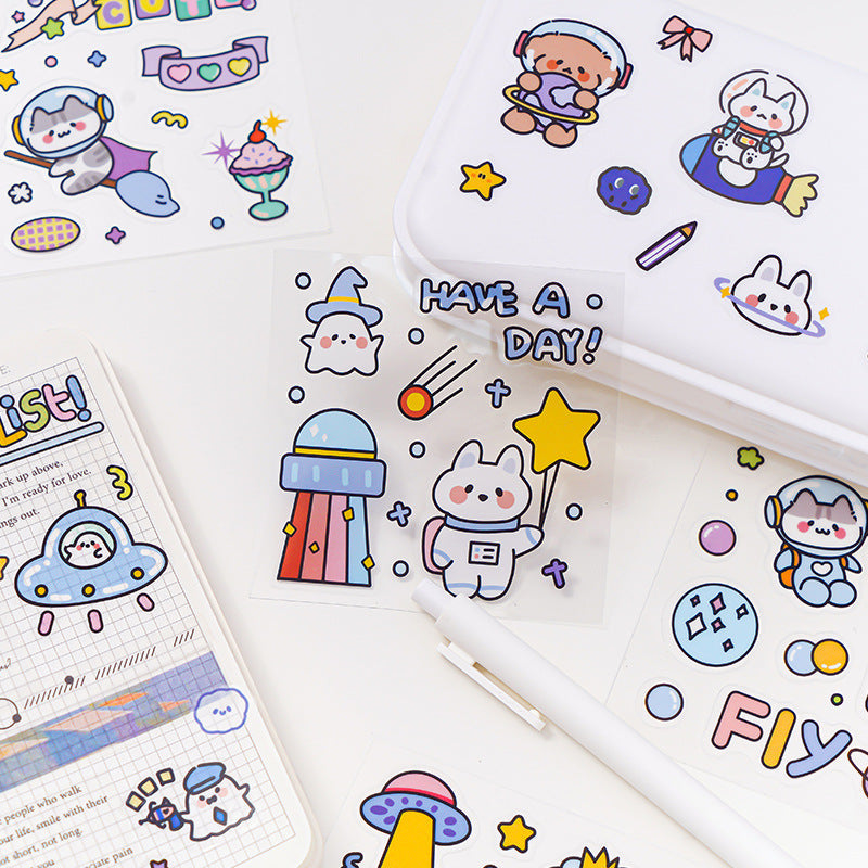 Space Bunny Stickers - Dreamy & Decorative!