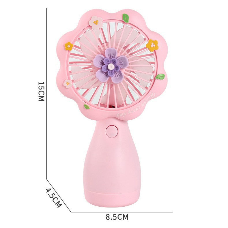 Stay Fresh & Floral with Mini Handheld Fan
