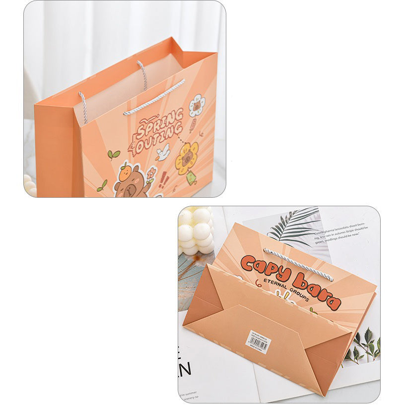 Cute Capybara Paper Gift Bag