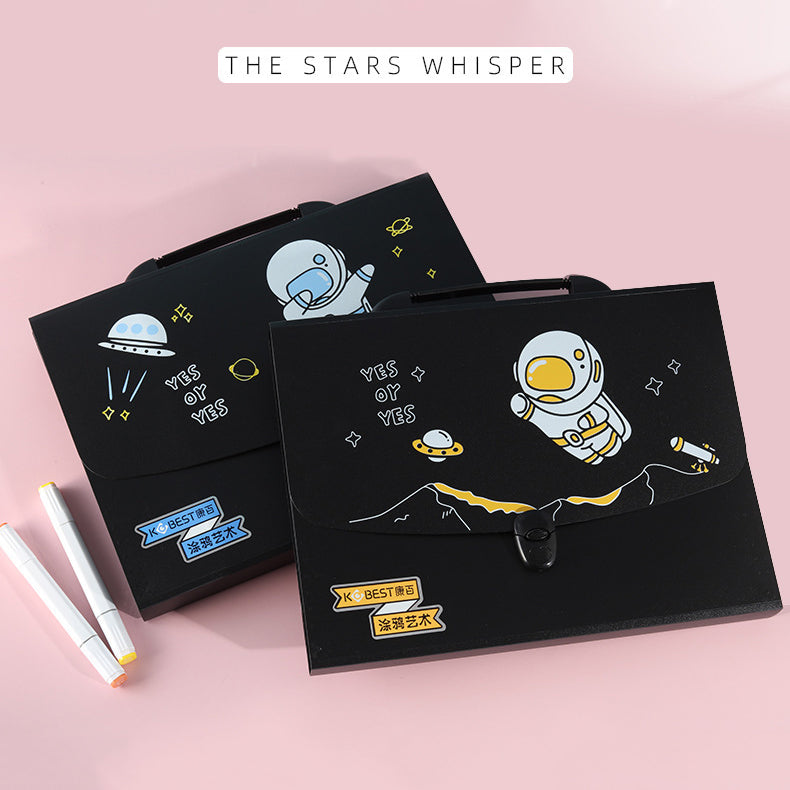 Space Theme Handbag Style File Folder