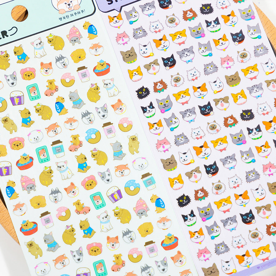 Cute Tiny Animal Emoji Fun Stickers!