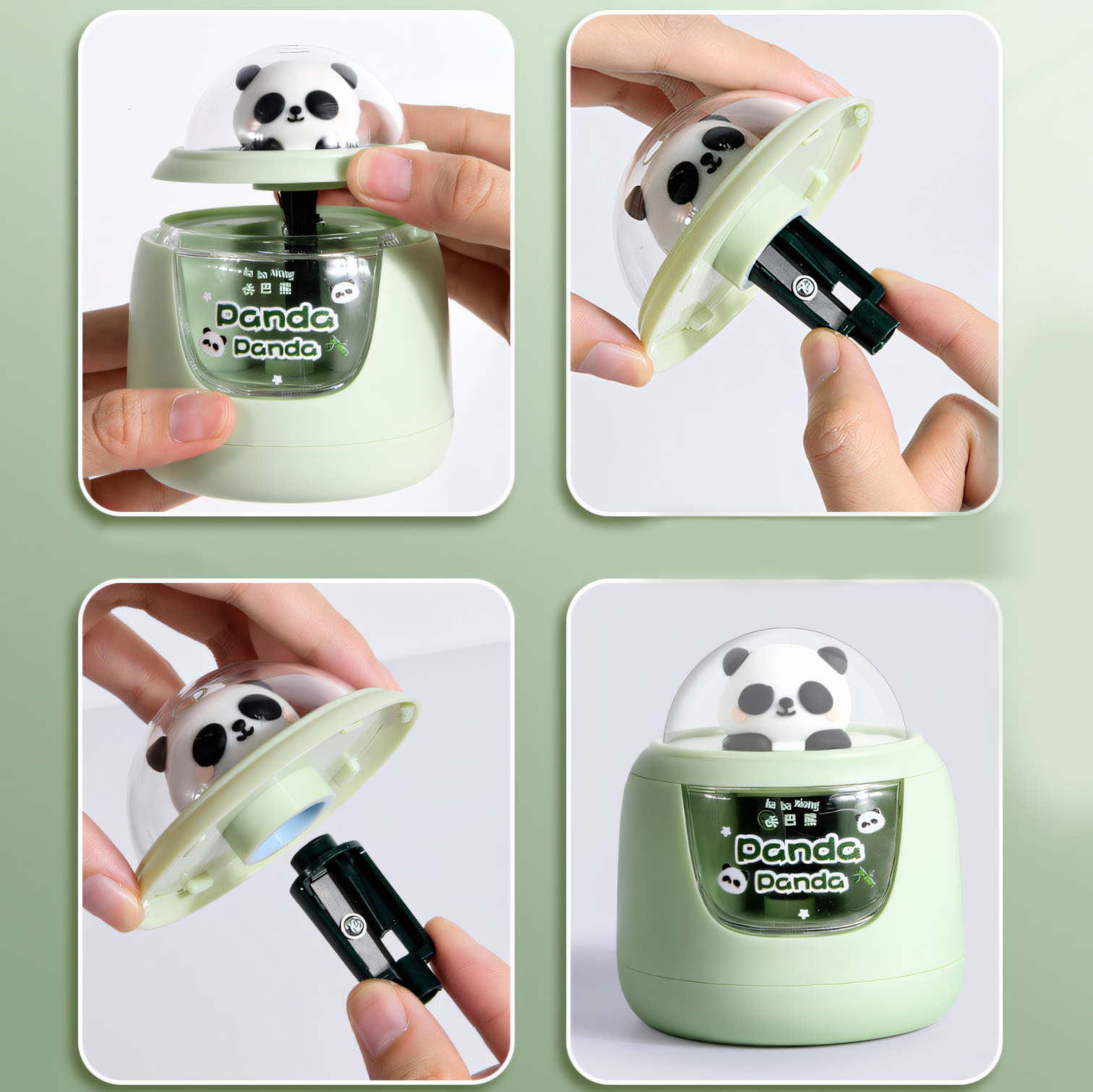 Panda Power: Automatic Electric Pencil Sharpener