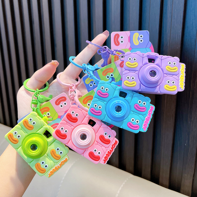 Funny Monster Projection Camera Keychain