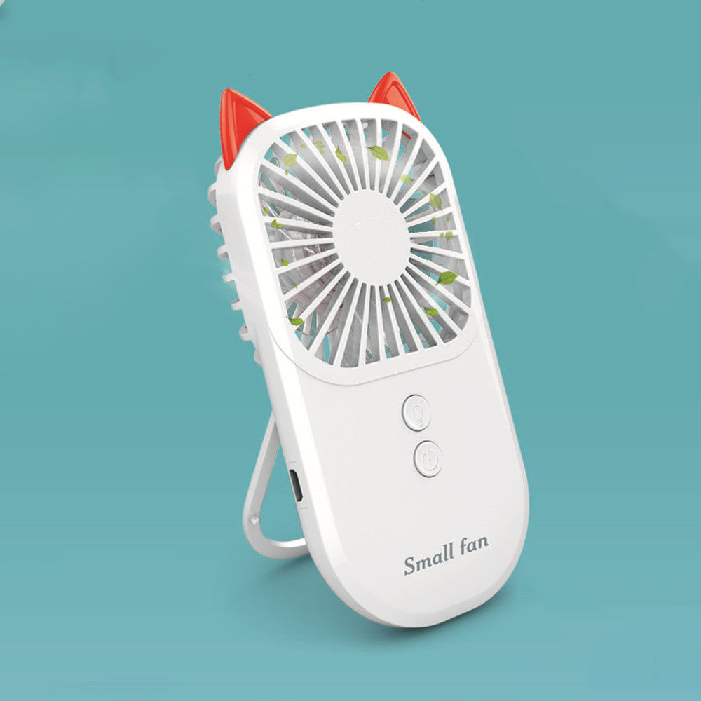Compact USB Desk Fan with Night Light