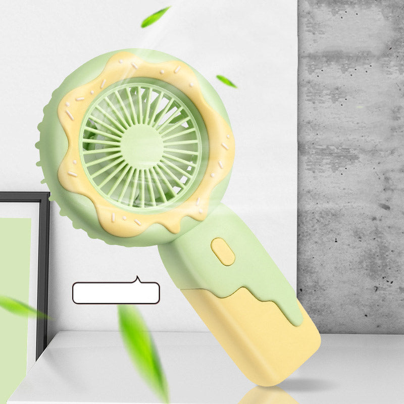 Cute Donut Design Rechargeable Handheld Fan