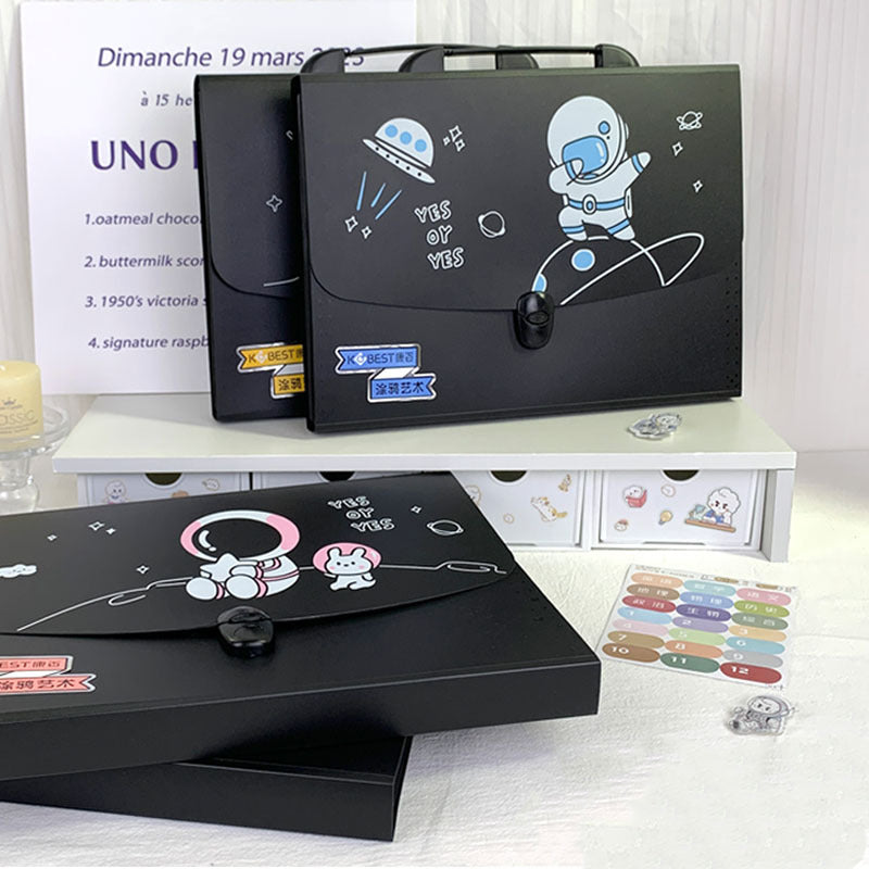 Space Theme Handbag Style File Folder