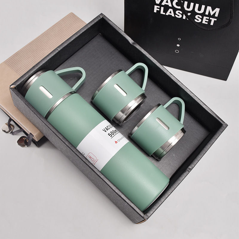 Stainless Steel Vacuum Flask Gift Set