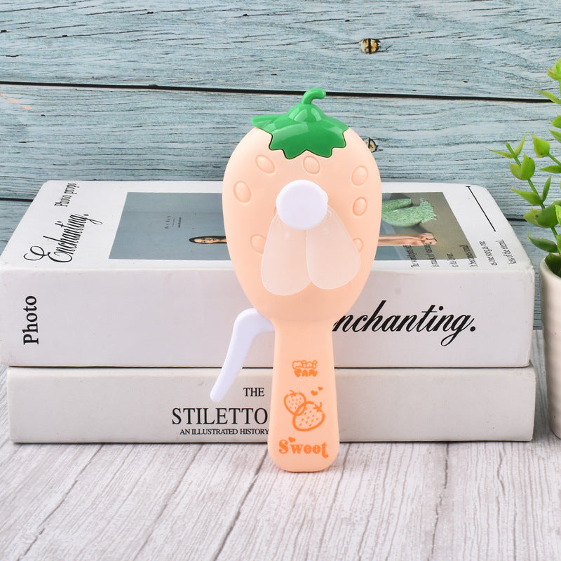 Pocket-Sized Strawberry Shaped Hand Pressure Fan