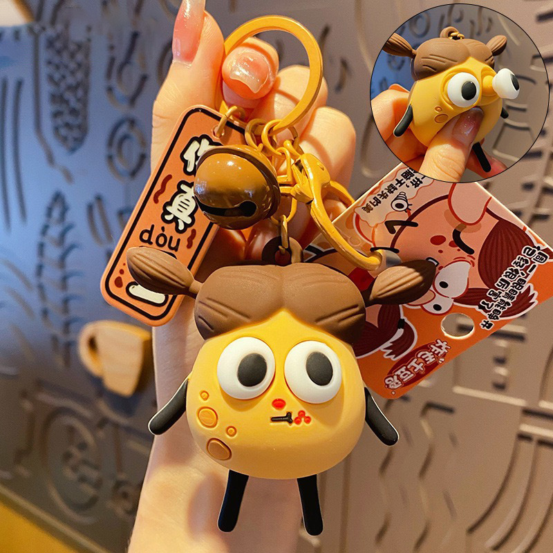 Squishy Potato King-sausage Mouth & Big Eyes Keychain
