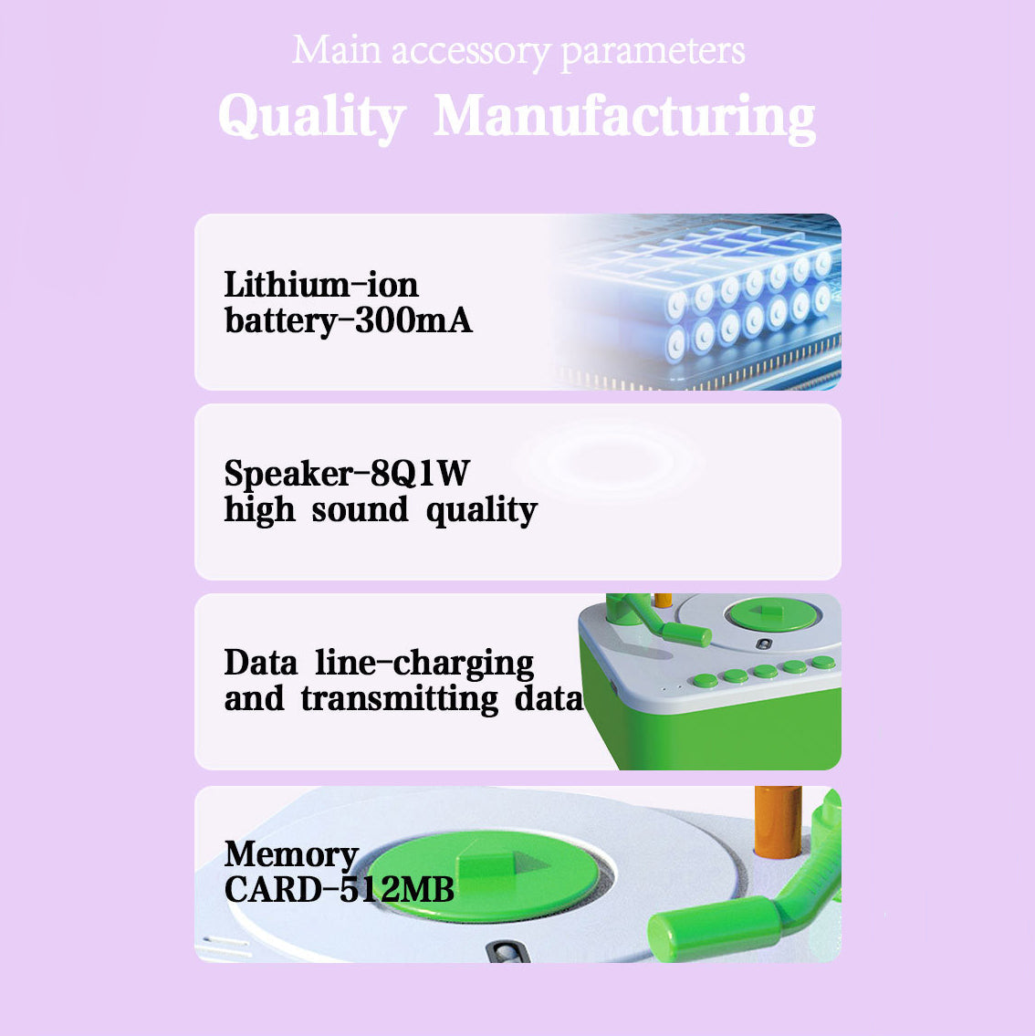 Multifunctional Kids' Educational Gramophone