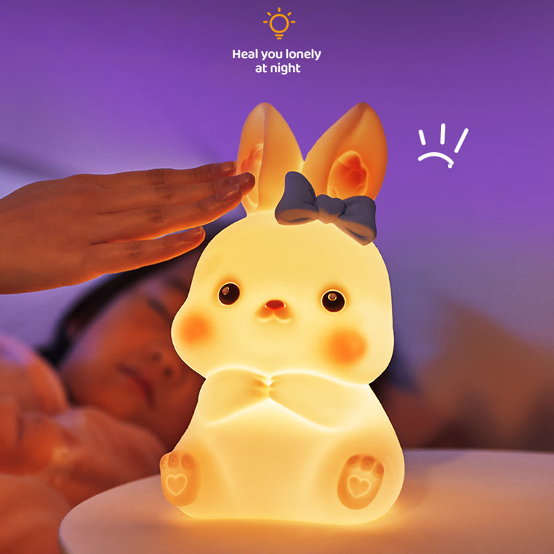 Bunny Glow LED Silicone Night Lamp – Squishy & Soft