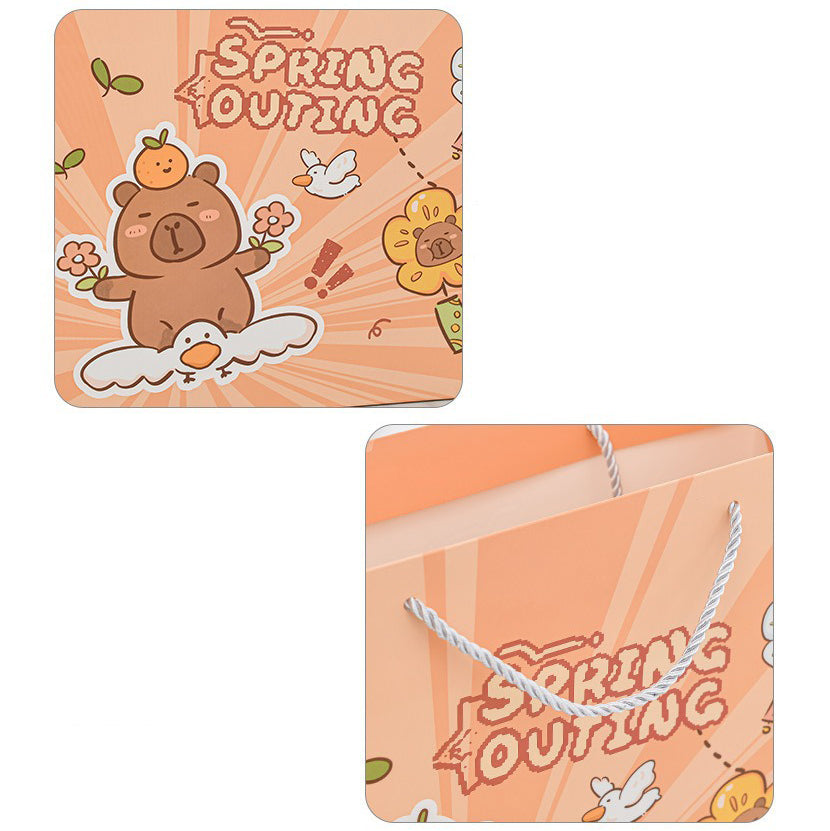 Cute Capybara Paper Gift Bag